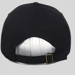 K-pop - Gorra ajustada metálica con cadena.