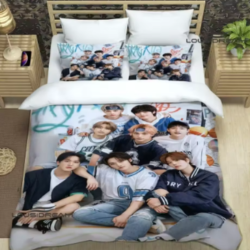 Hot Fashion K-POP Singer M-MONSTAS X Bedding Sets Exquisite Bed