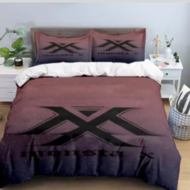 Hot Fashion K-POP Singer M-MONSTAS X Bedding Sets Exquisite Bed